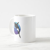 オルカ・キラー・クジラ コーヒーマグカップ (正面左)