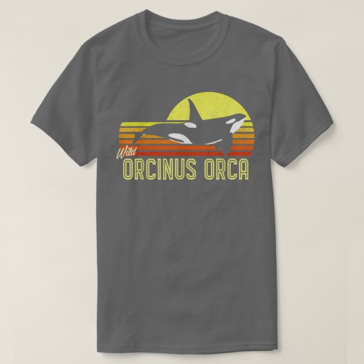 オルカ キラー ホオジロザメ クジラ イルカ 海洋科学 生物学者 Tシャツ (デザイン正面)