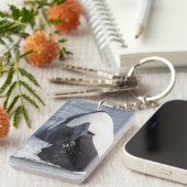 オルカ・クジラの浸食 キーホルダー (正面右)