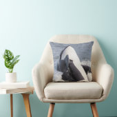 オルカ・クジラの浸食 クッション (椅子)