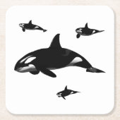 オルカ スクエアペーパーコースター (正面)