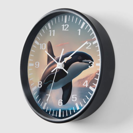 オルカ 壁時計 (傾斜)