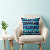 オルカ(模様) - 投げ枕 クッション (椅子)
