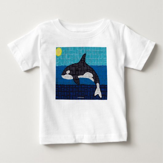 オルカ(白) - ベビーTシャツ (正面)
