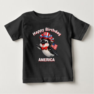 オルカ (7d) 愛国少年Tシャツ ベビーTシャツ