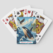 オルカSoaring Above Monogram Go Fish Game 遊's トランプ (裏面)