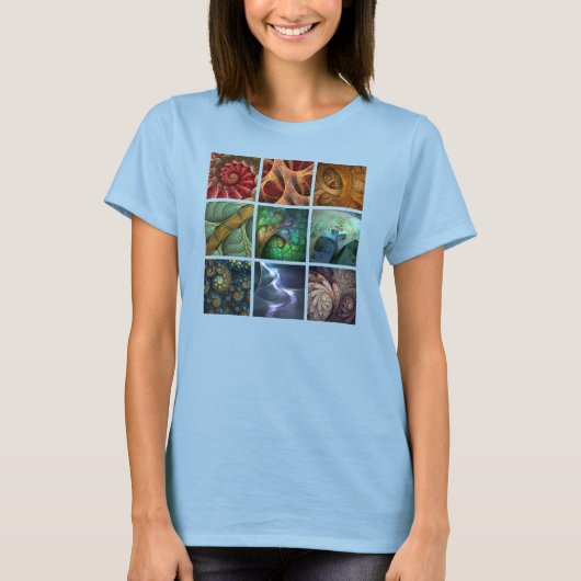 「オルガエニカ」フラクタル・ポリプチチ女性のトップ Tシャツ (正面)