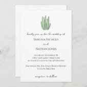 オルガエレガントンパイプサク結婚ス 招待状 (正面/裏面)