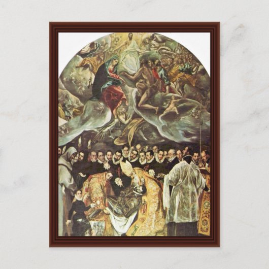 オルガズ伯爵の埋葬by Greco El ポストカード (正面)