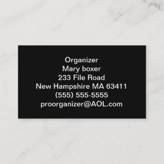 オルガナイザーの名刺 名刺