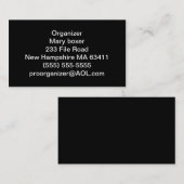 オルガナイザーの名刺 名刺 (正面/裏面)