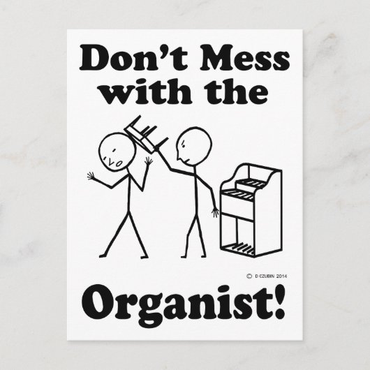 オルガニストに手を出すな ポストカード (正面)