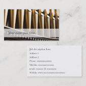 オルガニストの名刺 – ゴールデンパイプ 名刺 (正面/裏面)