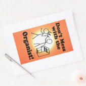 オルガニストの長方形のステッカーを台無しにしない 長方形シール (封筒)