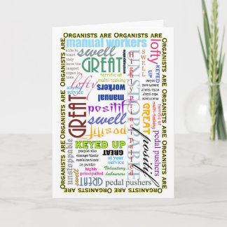 オルガニストは全て空白のカード カード