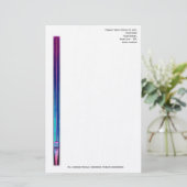 オルガニストまたは教会ミュージシャンのレターヘッド 便箋 (スタンド正面)