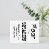 オルガニストを恐れる ポストカード (スタンド正面)