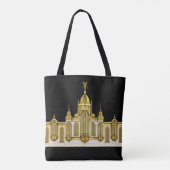 オルガニストパイプオルガンファサードユニセックス トートバッグ (裏面)