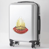 オルガニストパイプオルガンロゴ シール (スーツケース)