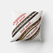 オルガニスト装飾用クッション-赤 クッション (裏面)