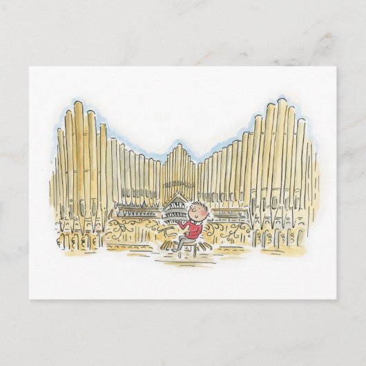 オルガニスト ポストカード (正面)