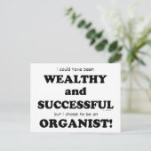 オルガニスト 富裕 & 成功 ポストカード (スタンド正面)