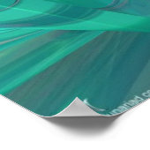 オルガニックス – ブルーグリーン ポスター (角)