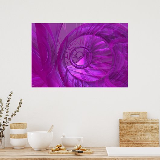 オルガニックス – 紫 ポスター (キッチン)