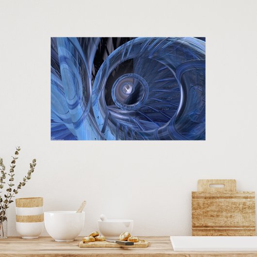 オルガニックス – 青 ポスター (キッチン)