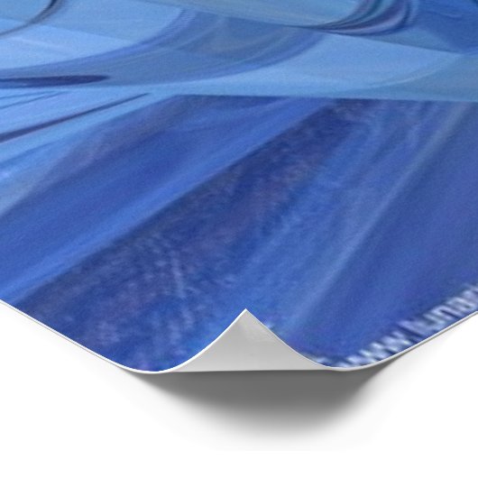 オルガニックス – 青 ポスター (角)