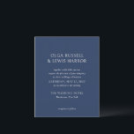 オルガネイビー&クリームモダン結婚式招待状<br><div class="desc">モダン結婚式招待状はクリーンでシンプルフォントのデザインをはっきりした搭載。</div>
