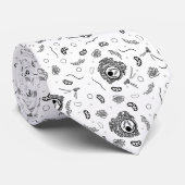 オルガネレス – 黒オンホワイト ネクタイ (ロール)