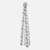 オルガネレス – 黒オンホワイト ネクタイ (裏面)