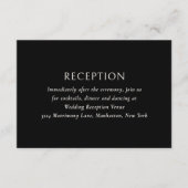 オルガブラックモダン結婚ズ エンクロージャーカード (正面)