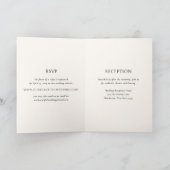 オルガブラックモダン結婚ズ 招待状 (内部)