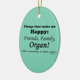 オルガンで幸せになる セラミックオーナメント