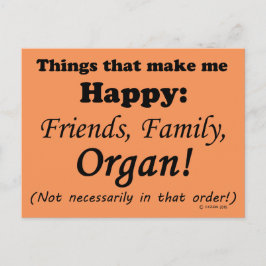 オルガンで幸せになる ポストカード