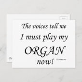 オルガンの声は遊 ポストカード (正面/裏面)