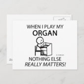 オルガンは何も重要ではない ポストカード (正面/裏面)