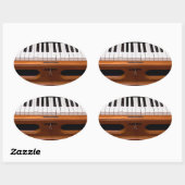 オルガンキーボード 楕円形シール (シート)