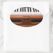 オルガンキーボード 楕円形シール (バッグ)