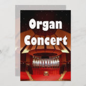 オルガンコンサートの招待2 招待状 (正面/裏面)