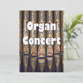オルガンコンサートの招待-パイプ 招待状 (スタンド正面)