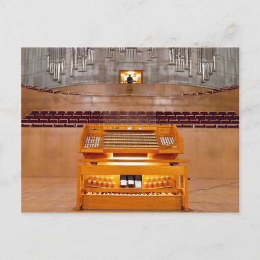 オルガンコンソール葉書 ポストカード (正面)