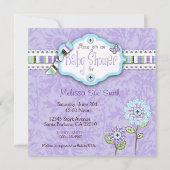 オルガンザフラワーズ招待状スクエアロフ 招待状 (裏面)