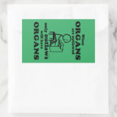 オルガンズアウトレイド長方形ステッカー 長方形シール (バッグ)