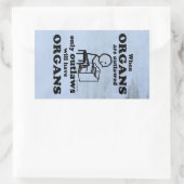 オルガンズアウトレイド長方形ステッカー 長方形シール (バッグ)