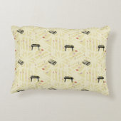 オルガンテープパターン透明線カラーの選択 アクセントクッション (裏面)