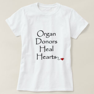 オルガンドナーHealブラックスクリプトタイポグラフィ Tシャツ