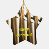 オルガンパイプのクリスマス装飾 セラミックオーナメント (左)